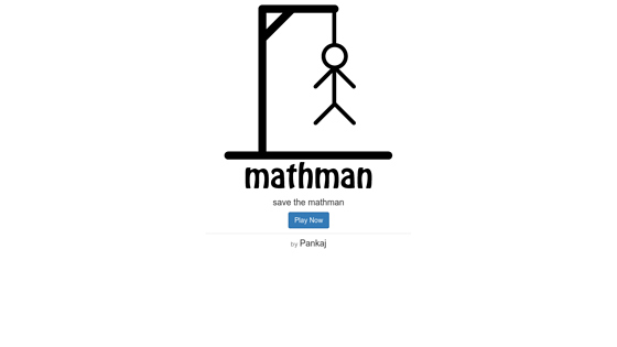 Mathman - Maths Hangman